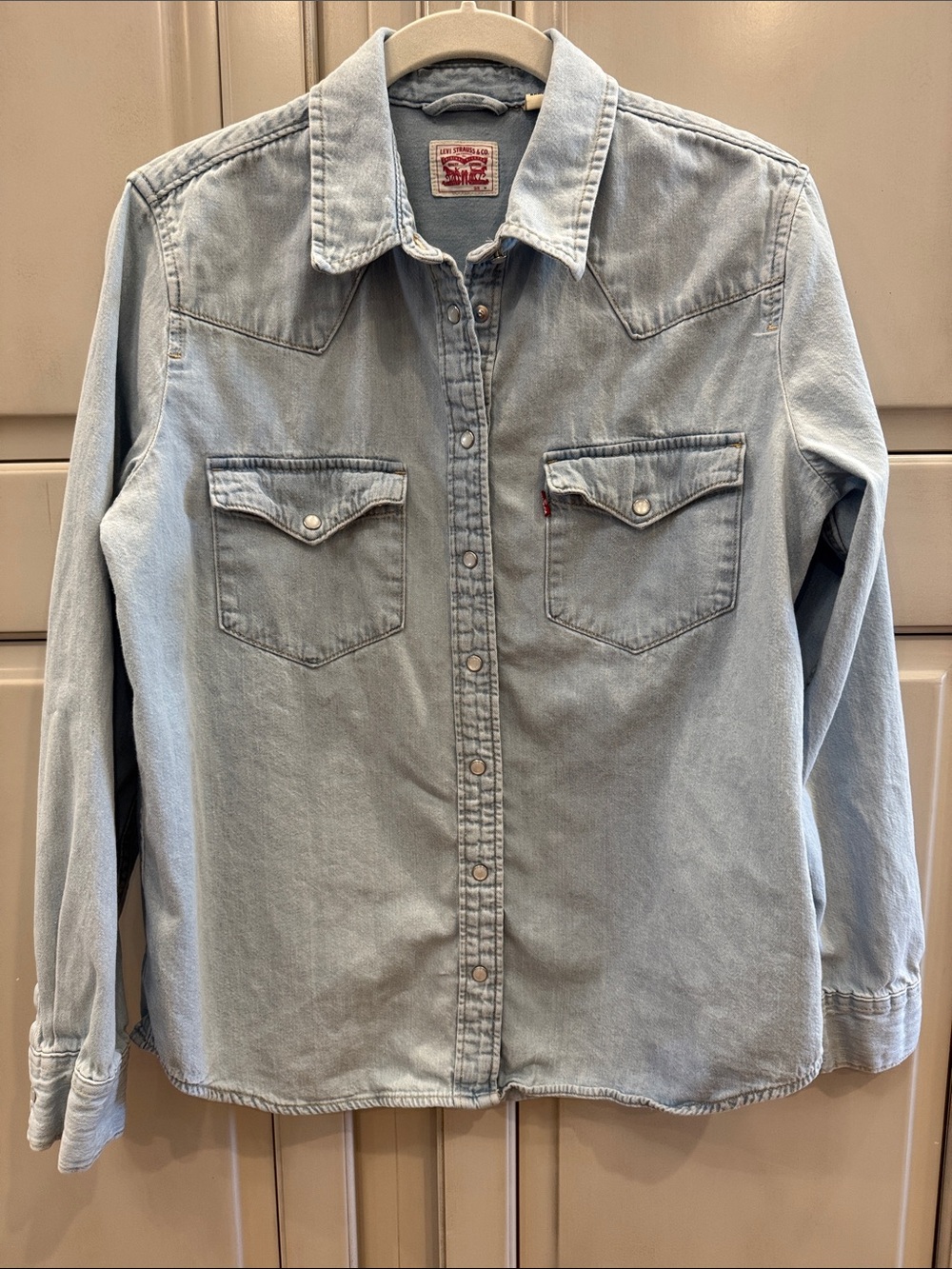 Levi's Light Blue Denim Western Shirt